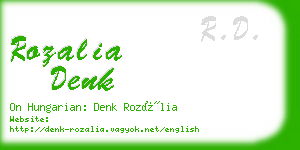 rozalia denk business card